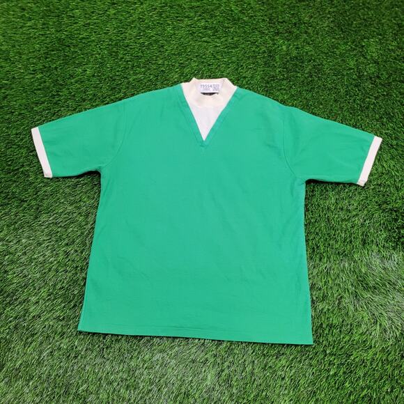 Vintage 70s SEARS MOD Shirt Women Large 21x26 Perma-Prest USA - Picture 1 of 11